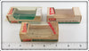 Heddon Tiny Punkinseed, Research & Tiny Torpedo Empty Box Lot Of Three