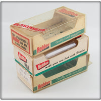 Heddon Tiny Punkinseed, Research & Tiny Torpedo Empty Box Lot Of Three