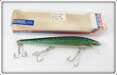 Rebel Naturalized Spanish Mackerel Floating Minnow In Box