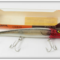 Vintage Bomber Red & White Long A Lure In Box 