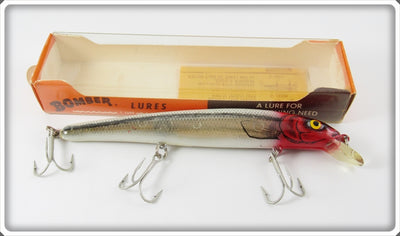 Vintage Bomber Red & White Long A Lure In Box 