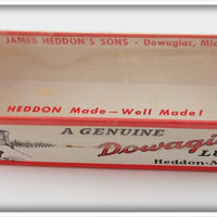 Vintage Heddon White & Black Shore Minnow Torpedo Empty Box
