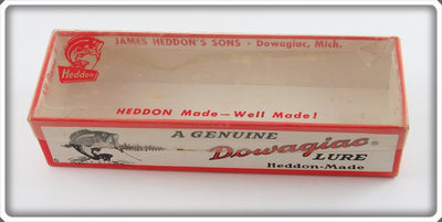 Vintage Heddon White & Black Shore Minnow Torpedo Empty Box