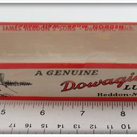 Heddon White & Black Shore Minnow Torpedo Empty Box