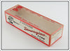 Heddon White & Black Shore Minnow Torpedo Empty Box