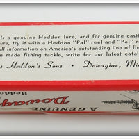 Heddon White & Black Shore Minnow Torpedo Empty Box