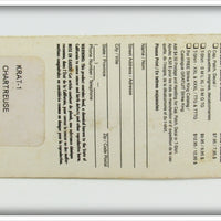 Strike King Chartreuse King Rat On Card