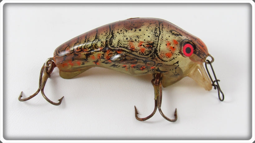 Vintage Worden's Transparent Crawdad Timber Tiger Lure 