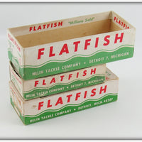 Helin Yellow & Fluorescent Red Flatfish Lot Of Three With Boxes