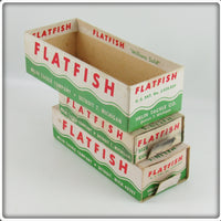 Helin Yellow & Fluorescent Red Flatfish Lot Of Three With Boxes