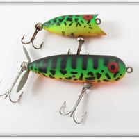 Vintage Heddon GRA Tiny Lucky 13 & Baby Torpedo Lure Pair 