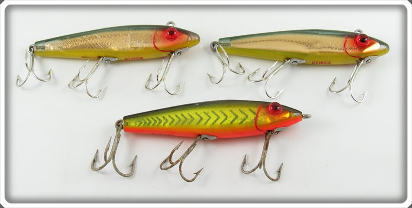 L & S Bait Co 52M19 & 50M750 MirrOlure Lot Of Three