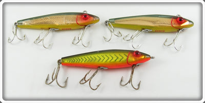 L & S Bait Co 52M19 & 50M750 MirrOlure Lot Of Three