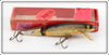 Vintage Norman Gold Jointed Minnow Lure In Box 