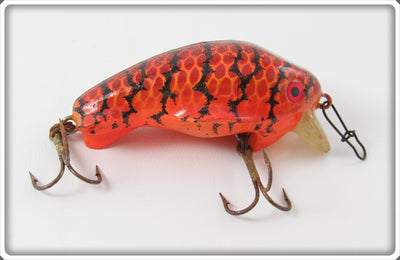 Vintage Worden's Red Crawdad Timber Tiger Lure 