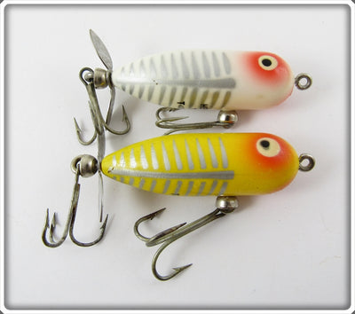 Heddon Tiny Torpedo Pair: Yellow Shore & White Shore