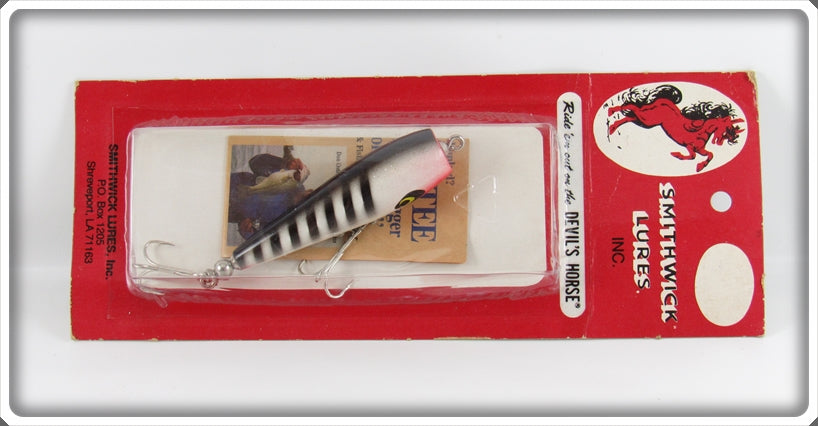 Smithwick Lures Inc White Black Stripes Carrot Top On Card