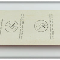 Smithwick Lures Inc White Black Stripes Carrot Top On Card