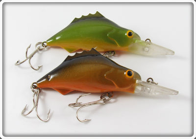 Mann's Green & Brown Hackleback Bowfin Rooter Lure Pair 