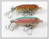 Vintage Heddon G Finish Tiny Torpedo Lure Pair 