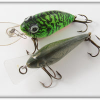 Lazy Ike Green Crappie & Bass Natural Ike Pair