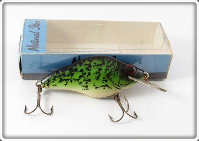 Vintage Lazy Ike Green Crappie Natural Ike Lure In Box