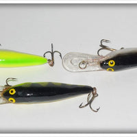 Sportfisher Mister Twister Lot Of Three: Yellow, Black, & Perch