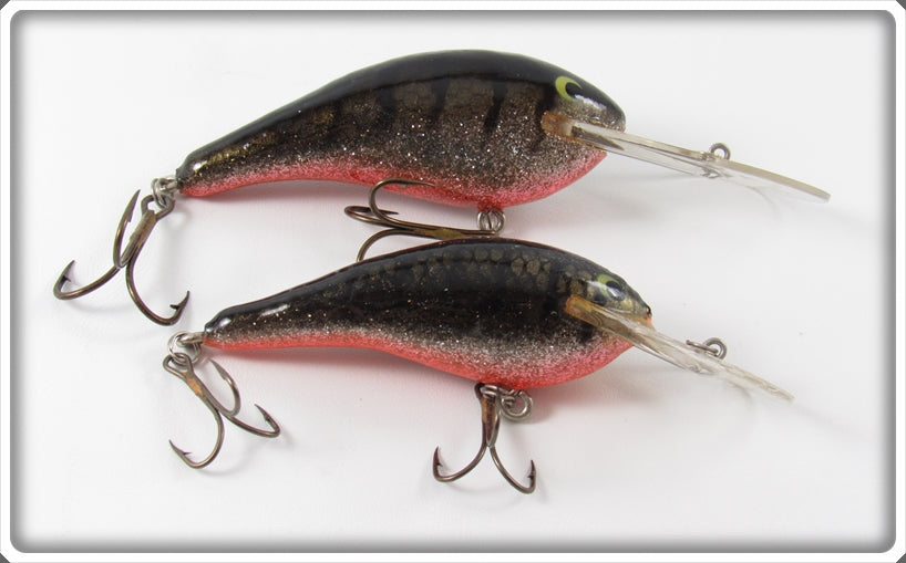 Strike King Gold Scale Glitter Diving Crankbait Lure Pair