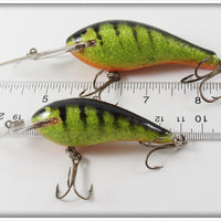 Strike King Green Glitter Diving Crankbait Pair