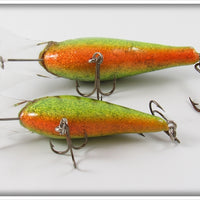 Strike King Green Glitter Diving Crankbait Pair