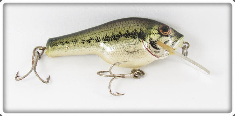 Vintage Bagley Little Bass On White Small Fry Bass Lure