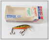 Rebel Naturalized Yellow Perch Floater Minnow Lure In Box 