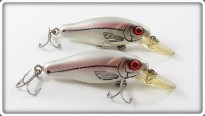 Vintage Bomber Shad Smilin' Minnow Lure Pair 