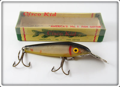 Vintage Cisco Kid Black & Silver Model 200 Lure In Box