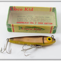 Vintage Cisco Kid Brown & Gold Model 1100 W Lure In Box