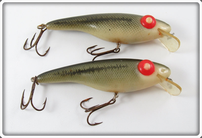 Vintage Rabble Rouser Bass Angle Eye Lure Pair 
