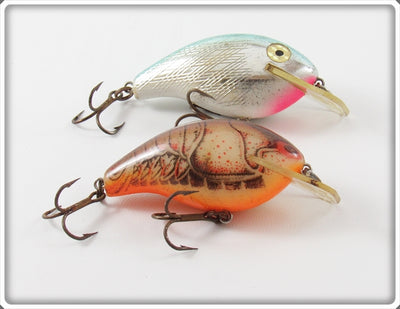 Vintage Rebel Naturalized Crawdad & Chrome Wee R Lure Pair
