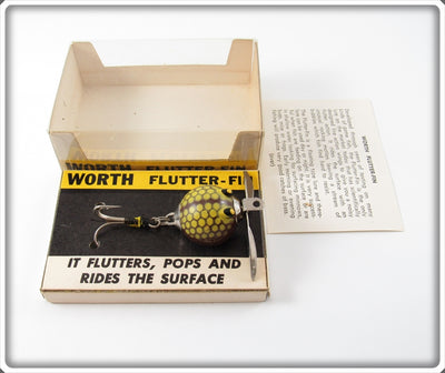 Worth Brown With Yellow Scales Flutter Fin Lure In Box 