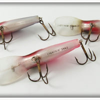 Storm Purple, Yellow & Pink Lightnin Shad Lot Of Three