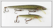 Vintage Rebel Naturalized Bass Minnow Lure Pair