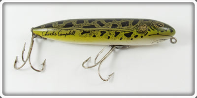 Vintage Heddon Charlie Campbell Natural Frog Zara Spook Lure