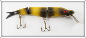 Vintage Butch Lindle Yellow & Black Pike-Lett Lure
