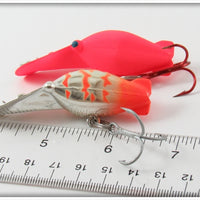 Luhr Jensen Chrome & Flo Red Hot Shot Pair