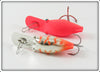 Luhr Jensen Chrome & Flo Red Hot Shot Pair