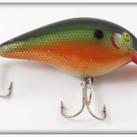 Vintage Cotton Cordell Green & Gold Scale Big O Lure 