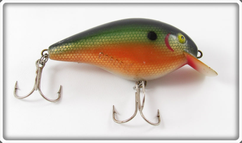 Vintage Cotton Cordell Green & Gold Scale Big O Lure 