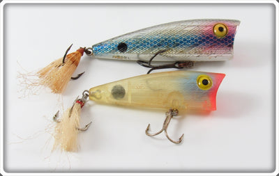 Vintage Rebel Chrome & Transparent Pop R Lure Pair