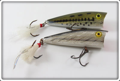 Vintage Rebel Chrome & Black Pop R Lure Pair 