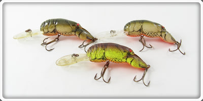 Rebel Brown & Yellow Crawdad Lot Of Three