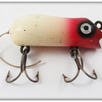 Vintage Shakespeare Red & White Swimming Mouse Lure 